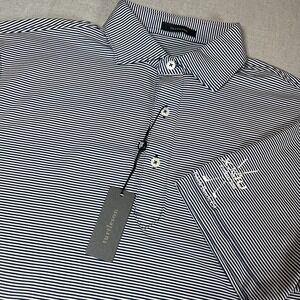 Turtleson Carter Stripe Performance Polo Navy  XX10 Father/Son Pebble Beach, CA